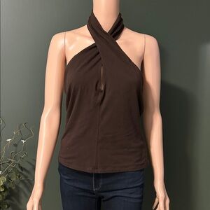 Banana Republic Black Halter Blouse
